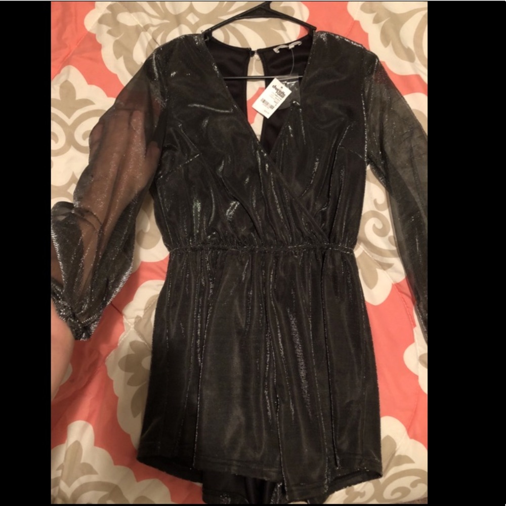 Sparkly black romper
